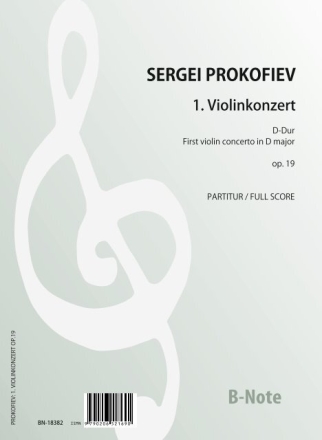 Violinkonzert Nr. 1 op.19 (Partitur) Violine, Orchester Partitur