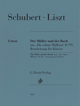 Der Mller und der Bach aus 'Die schne Mllerin' D 795 Klavier zu zwei Hnden