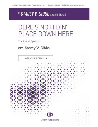 Dere's No Hidin' Place SATB a Cappella Choral Score