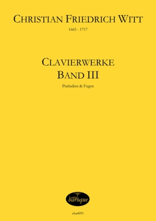 Clavierwerke Band 3 (Praeludien & Fugen) fr Klavier