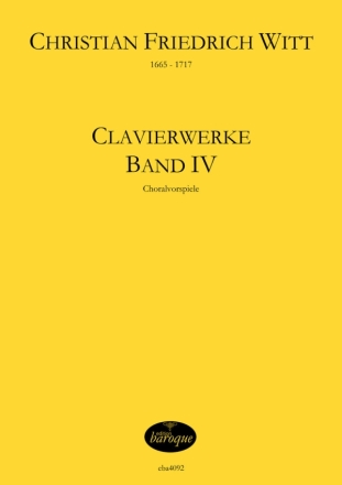 Clavierwerke Band 4 (Choralvorspiele) fr Klavier