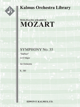 Symphony No. 35 in D (f/o score) Scores