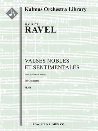 Valses Nobles et Sentimentales F/O Full Orchestra