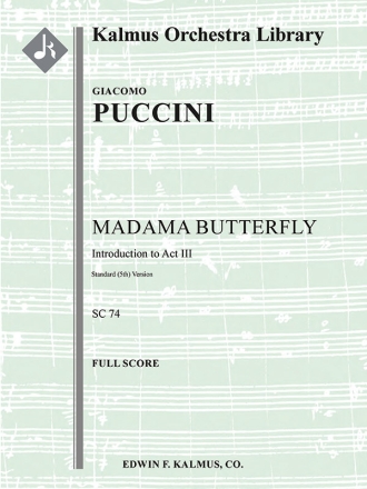 Madama Butterfly Act 3 Introduction SC Scores