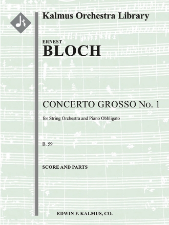 Concerto Grosso No. 1  (s/o) String Orchestra