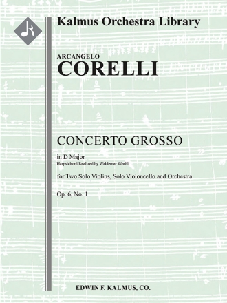 Concerto Grosso in D Op 6 No 1 (score) Scores