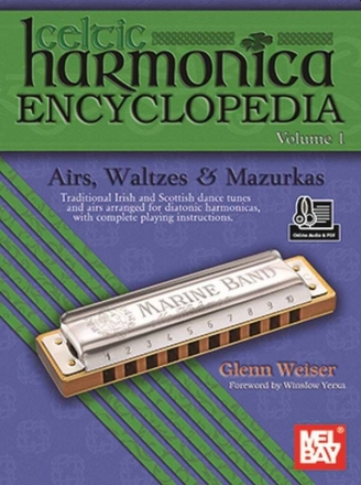 Celtic Harmonica Encyclopedia Volume 1 Cello Book & Audio-Online