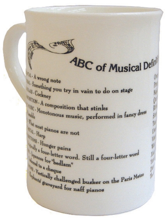 ABC of Musical Definitions Bone China Mug