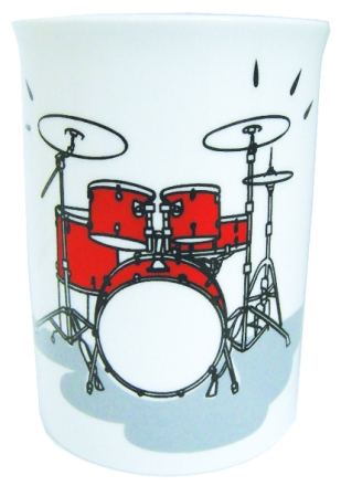 Drum Set Bone China Mug