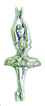 Pewter Pin Badge Ballerina