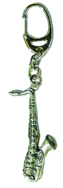 Pewter Keyring Saxophone