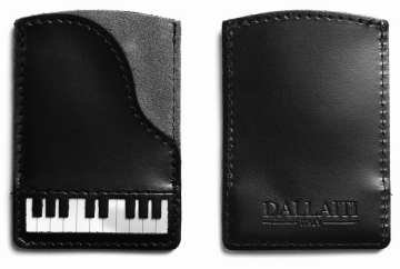 Piano Leather Credit Card Case