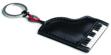 Piano Leather Keyring