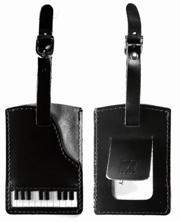 Piano Leather Luggage Tag