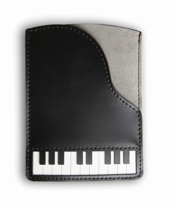 Piano Leather Passport Holder