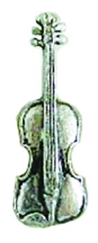 Pewter Pin Badge Violin