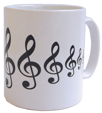 Treble Clefs Earthenware Mug