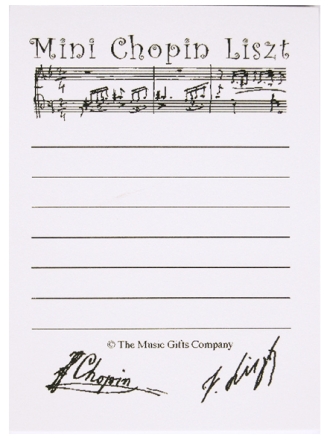 Mini Chopin Liszt Sticky Pad