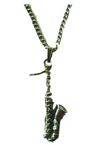 Pewter Pendant Saxophone