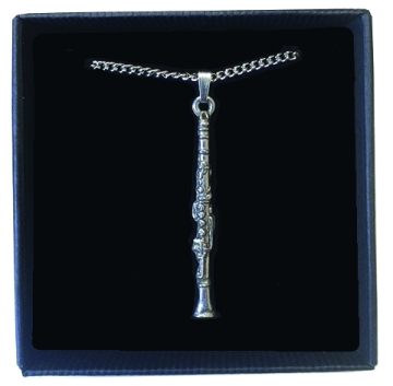 Pewter Pendant Clarinet