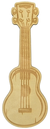 Ukulele Wooden Bookmark