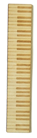 Keyboard Wooden Bookmark