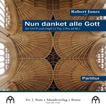 Nun danket alle Gott fr SATB und Orgel (2 Trp., 2 Pos. ad lib.) Partitur