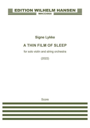 A Thin Film Of Sleep Orchestra Score