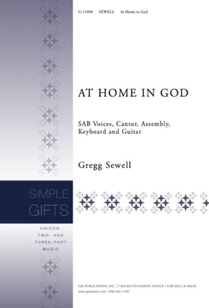 At Home in God SAB, Keyboard and Guitar Choral Score