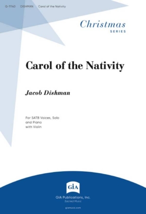 Carol of the Nativity SATB, Violin and Piano Choral Score