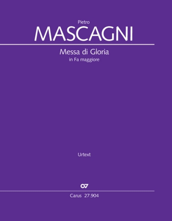 Messa di Gloria Soli TB, Coro STB (SAB), 2 Fl, Ob, 2 Clt, Fg, 2 Cor, 2 Tr, 2 Trb, Timp, Grancassa, Piatti, Tamtam, A Partitur