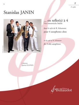 ...en reflet(s)  4 vol. 2 pour 4 saxophones altos partition et parties