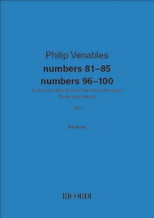 numbers 81-85 numbers 96-100 Sonstige Ensembles Partitur