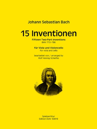 15 Inventionen BWV 772-786    fr Viola und Cello Spielpartitur