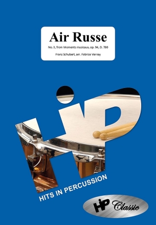 Aire Russe  (No.3 from Moments musicaux op.94 D 780) fr Percussion-Ensemble (3-8 Spieler) Partitur und Stimmen