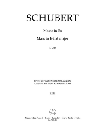 Messe in Es D 950  Stimme, Urtextausgabe: Viola