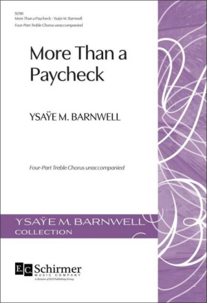 More Than a Paycheck Gemischter Chor A cappella Chorpartitur