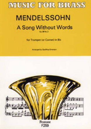 A Song Without Words Op. 38 No. 2 Trompete Buch