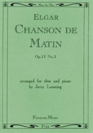 Chanson De Matin Op. 15 No. 2 - Oboe And Piano Oboe Buch