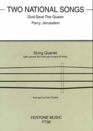 Two National Songs Streichquartett Partitur + Stimmen