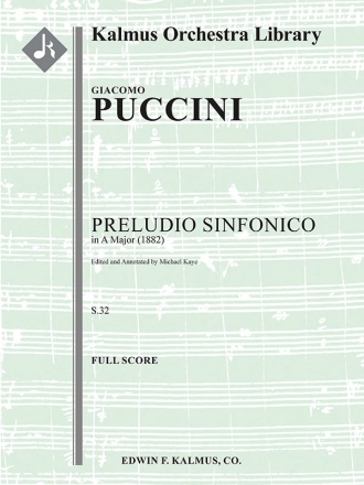 Prelude Sinfonico in A (score) Scores