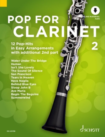 Pop For Clarinet 2 Band 2 1-2 Klarinetten