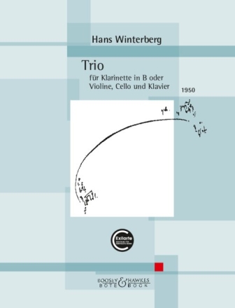 Trio Klarinette in B oder Violine, Violoncello und Klavier Partitur und Stimmen