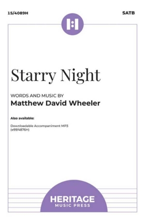 Starry Night Gemischter Chor mit Klavier/Orgel Chorpartitur