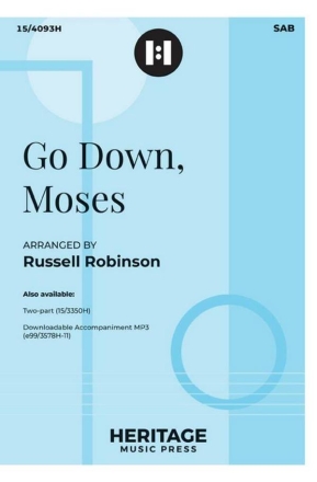 Go Down, Moses Gemischter Chor mit Klavier/Orgel Chorpartitur