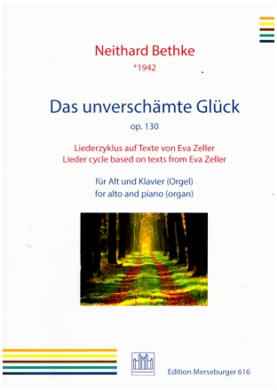 Das unverschmte Glck op.130 fr Alt und Klavier (Orgel) Partitur und Klarinettenstimme