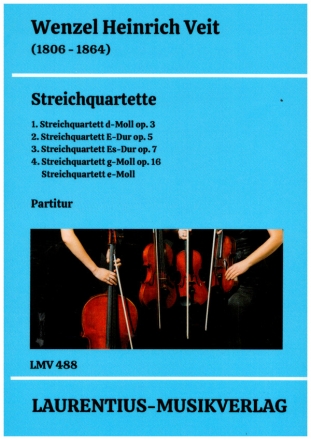 Streichquartette (5) fr 2 Violinen, Viola und Violoncello  Studienpartitur