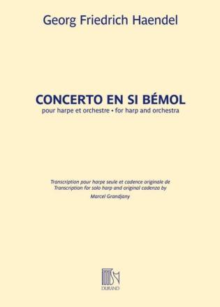 Concerto En Si Bemol pour harpe seule Harfe Buch