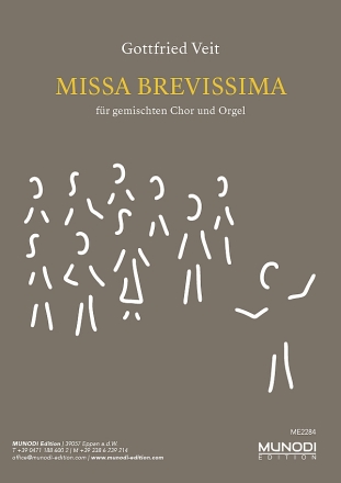 Missa brevissima fr gem Chor und Orgel Partitur