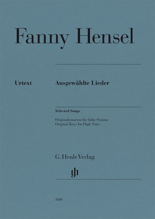 Ausgewhlte Lieder Gesang und Klavier